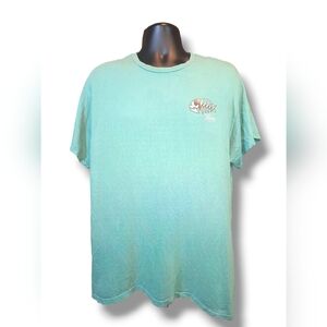 Vintage Dive Roatan Honduras Pirate Bone Fish Cotton TShirt Size Large Cya Green